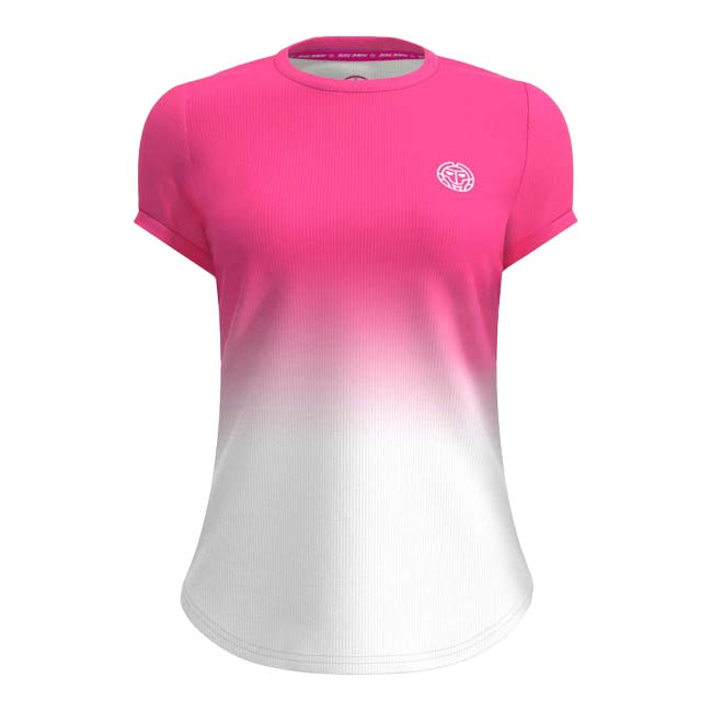 【SALE】レディース CREW グラディエント 半袖Tシャツ 「定番」 W1620002-PKWH ピンク×ホワイト