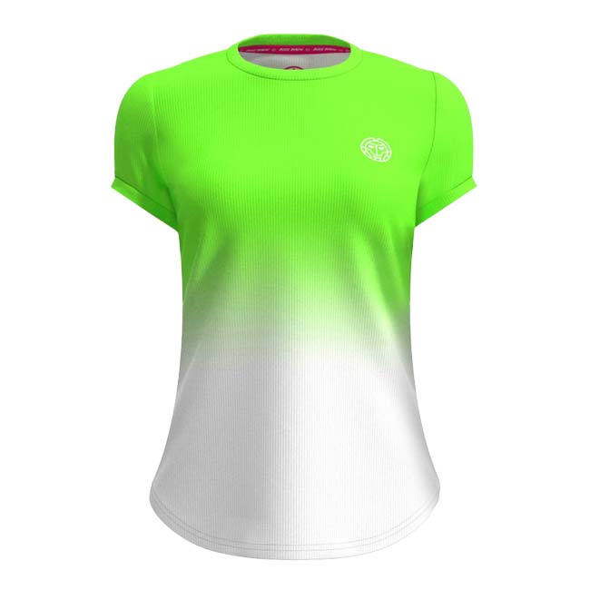 【SALE】レディース CREW グラディエント 半袖Tシャツ 「定番」 W1620002-NGNWH ネオングリーン×WH
