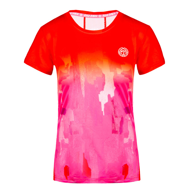 【SALE】2022 FW レディース イヴ(Eve) テック ラウンドネック 半袖Tシャツ PADEL WP354012222-RDRO