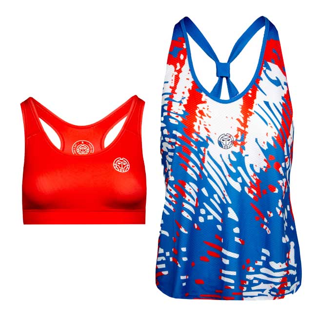 【SALE】2022 FW レディース ウォリス(Waris) テック 2in1 タンクトップ W334103222-BLWHRD