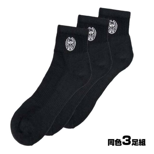 ユニセックス ANCHOR アンカー アンクル ムーブ ソックス 3P S1490007-BKブラック