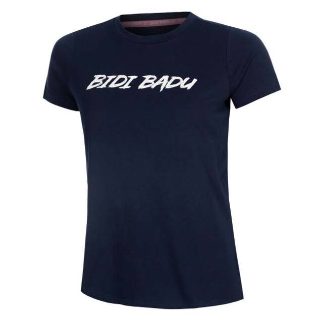 レディース Crew クルー ロゴ入り半袖Tシャツ ダークブルー【定番】 