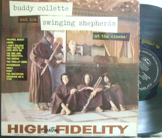 【米Mercury mono】Buddy Collette And His Swinging Shepherds/At The Cinema (Bud Shank, Jim Hall, etc)