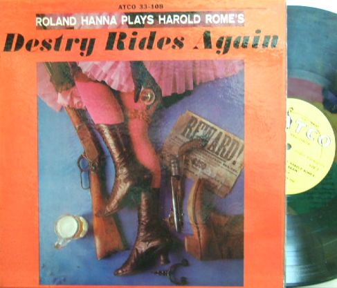 【米Atco mono】Roland Hanna/Destry Rides Again (George Duvivier, Kenny Burrell, etc)