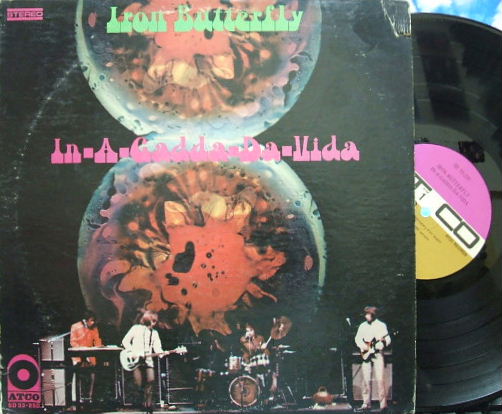 【米Atco】Iron Butterfly/In-A-Gadda-da-Vida (Purple & Brown label, レアな黒ロゴ!!)