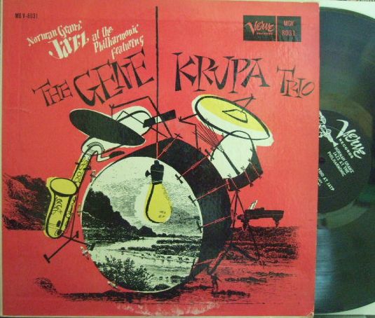 【米Verve mono】Gene Krupa Trio/Norman Granz' Jazz At The Philharmonic (Charlie Ventura, Teddy Napoleon)