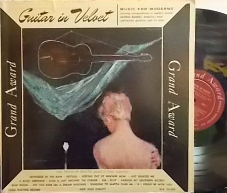 【米Grand Award mono】George Barnes/Guitar in Velvet