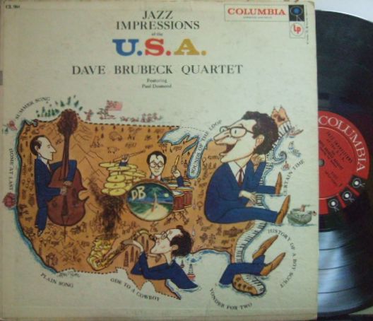 【米Columbia mono】Dave Brubeck/Jazz Impressions of The U.S.A.