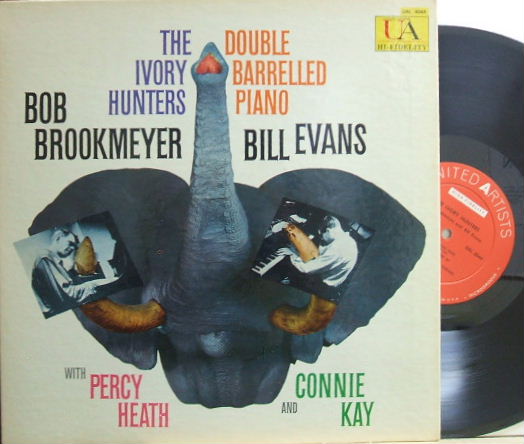 【米United Artists mono】Bob Brookmeyer-Bill Evans/Ivory Hunters - Double Barrelled Piano