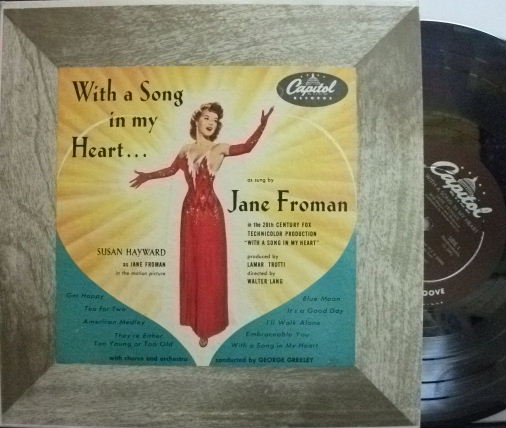 【米Capitol mono】Jane Froman/With A Song In My Heart