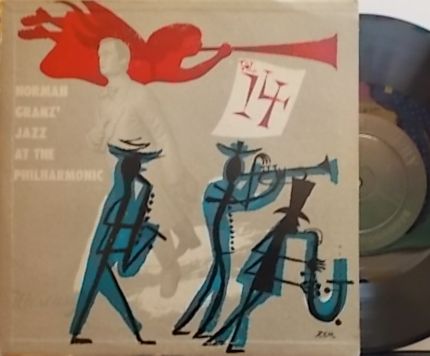【米Mercury 10' mono】Coleman Hawkins, Lester Young, Charlie Parker, etc/Jazz At The Philharmonic vol.14