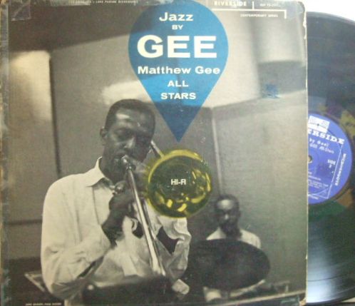 【米Riverside mono】Matthew Gee/Jazz By Gee! (Kenny Dorham, Ernie Henry, etc)