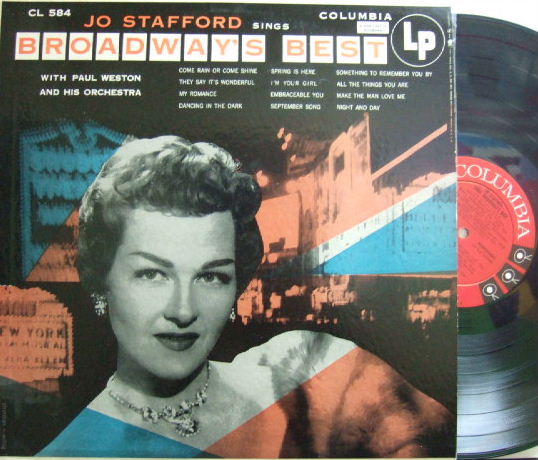 【米Columbia mono】Jo Stafford/Sings Broadway's Best