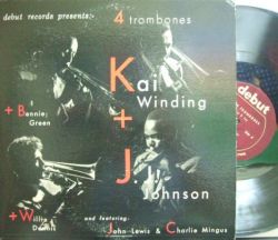 【米Debut mono】Kai Winding, J.J.Johnson, Bennie Green, etc/Four Trombones (Charles Mingus, John Lewis, etc)