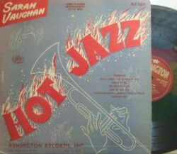 【米Remington 10' mono】Sarah Vaughan/Hot Jazz (Charlie Parker, Dizzy Gillespie, Max Roach, etc)