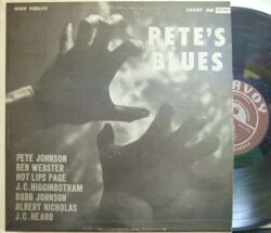 【米Savoy mono】Pete Johnson/Pete's Blues (Ben Webster, Budd Johnson, Al Hall, etc)