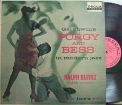【米Decca mono】Ralph Burns/Porgy And Bess in Modern Jazz (Al Cohn, Eddie Costa, Barry Galbraith, etc) promo