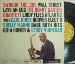 【米Contemporary mono】Benny Carter/Swingin' The 20's (Earl Hines, Leroy Vinnegar, Shelly Manne)