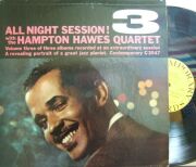 【米Contemporary mono】Hampton Hawes/All Night Session! Vol.3 (Jim Hall, Red Mitchell, etc)