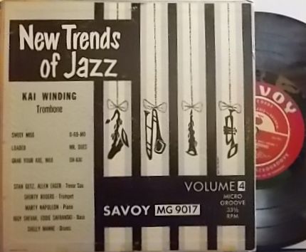 【米Savoy 10' mono】Kai Winding/New Trends Of Jazz vol. 4 (Stan Getz, Allen Eager, etc)