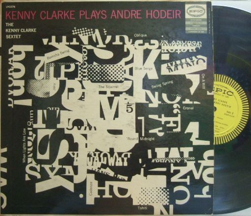 【米Epic mono】Kenny Clarke/Plays Andre Hodeir