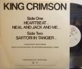 【米Warner Bros/EG】King Crimson/Heartbeat, Neal And Jack And Me, Sartori In Tangier (promo)