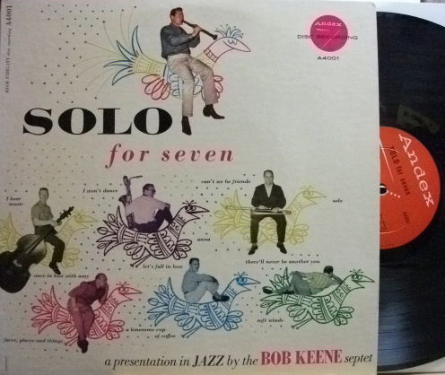 【米Andex mono】Bob Keene/Solo For Seven (Pepper Adams, Red Norvo, etc)