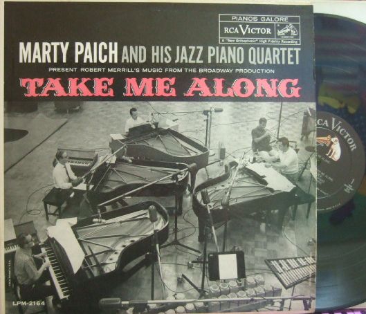 【米RCA Victor mono】Marty Paich and His His Jazz Piano Quartet/Take Me Along (Pete Jolly, Jimmy Rowles, John Williams, etc)