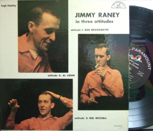 【米ABC Paramount mono】Jimmy Raney/In Three Attitudes (Al Cohn, Bob Brookmeyer, John Williams, etc)