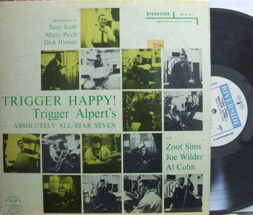 【米Riverside mono】Trigger Alpert/Trigger Happy! (Zoot Sims, Al Cohn, Joe Wilder, etc)