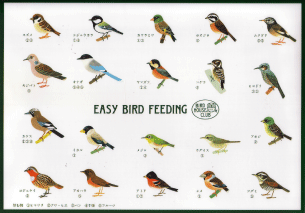 EAZY BIRD FEEDING サイズ：A4サイズ ラミネート加工
