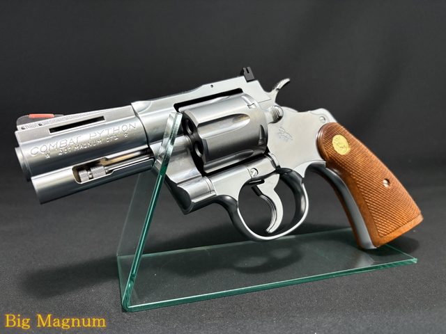 希少　ニッケルフィニッシュ3インチ　タナカ　コルトパイソン　ガスガン タナカ】 コルト パイソン .357Magnum 3inch R-model ステンレス