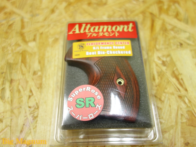 S&W パフォーマンスセンター K/Lフレーム  ラウンド Boot Dia-Checkered スーパーローズ