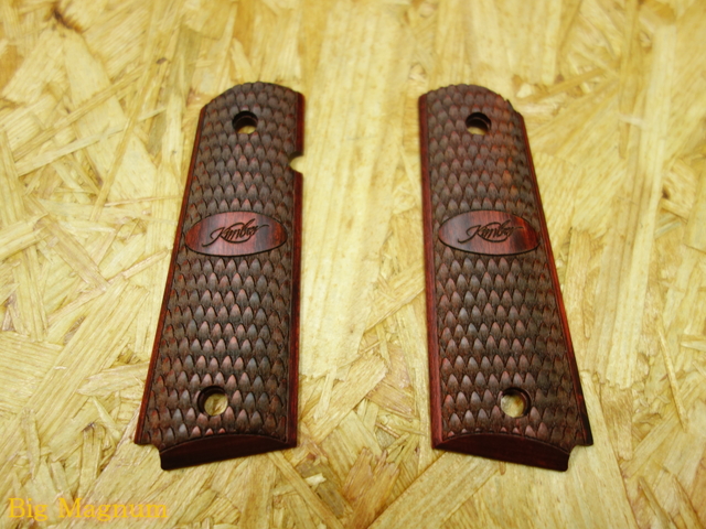 Kimber Raptor 1911 Full Size ロゴ入り スーパーローズウッド