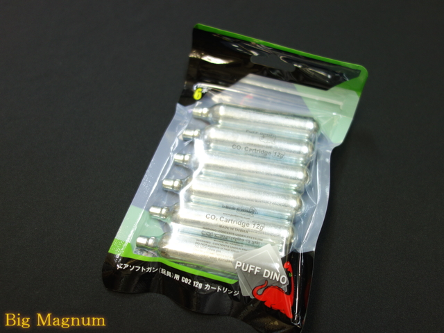 【PUFF DINO】 CO2 12g　カートリッジ 6本セット