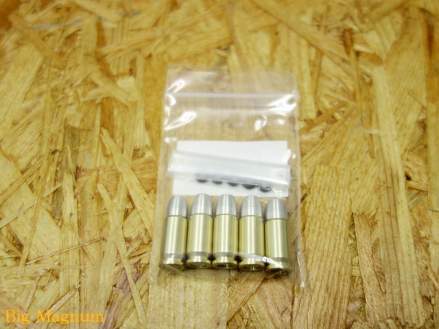 【マルシン】9mmX-PF ハードリコイルタイプ シルバー弾頭カートリッジ 5発セット