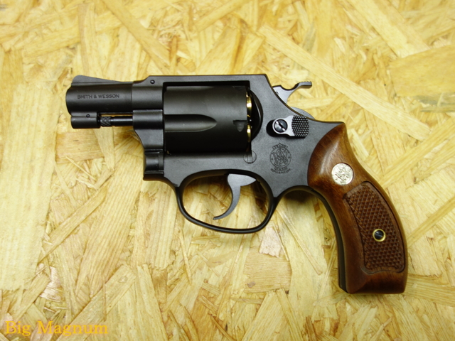 M36 2インチ ブラックHW 木製サービスグリップ