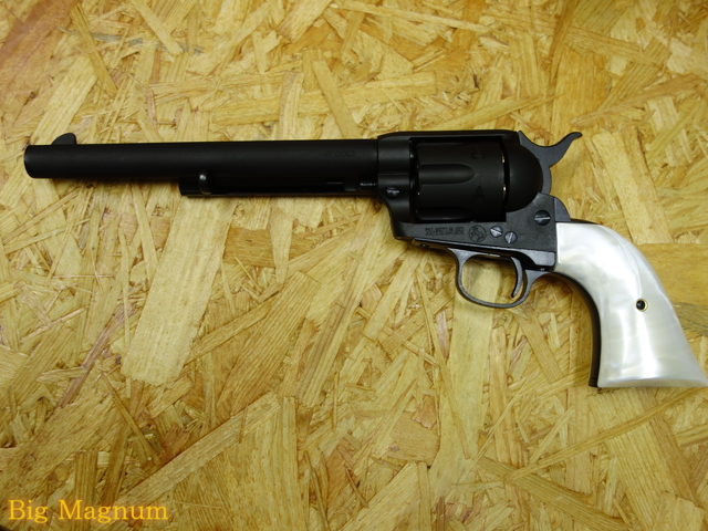 SAA .45 1stGen Late キャバルリー ブラックHW パールプラグリップ