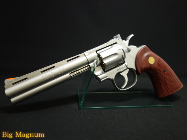 【クラウン】 コルト パイソン.357マグナム シルバータイプ 6インチ