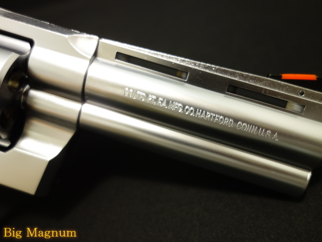 タナカ】 コルト パイソン .357Magnum 4inch R-model ステンレス