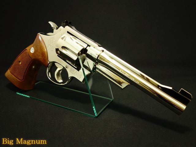 タナカ】S&W M27 The .357 Magnum 6inch ニッケルフィニッシュ モデルガン