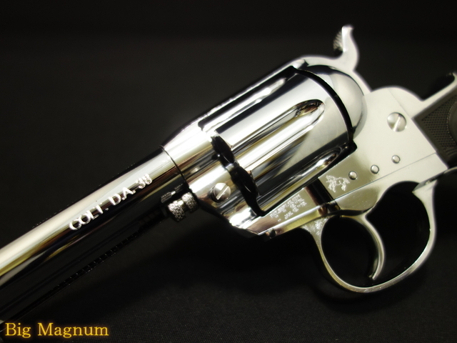 HWS】コルト ライトニングM1877リボルバー オールシルバー 6インチ