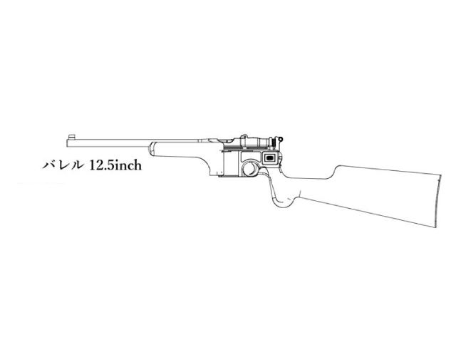 A!CTION】モーゼルカービン 12.5inch ダミーカートモデル