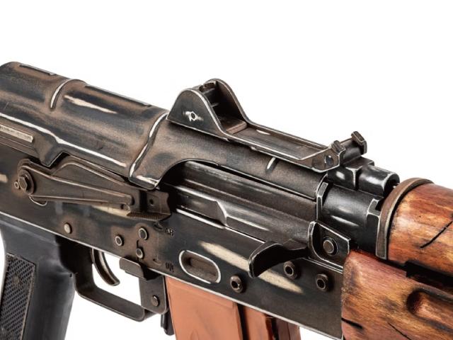 APS】 Real Wood AKS74U クリンコフ Battle Worn