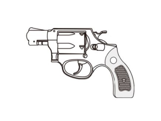 マルシン】M36 2インチ ブラックHW 木製サービスグリップ