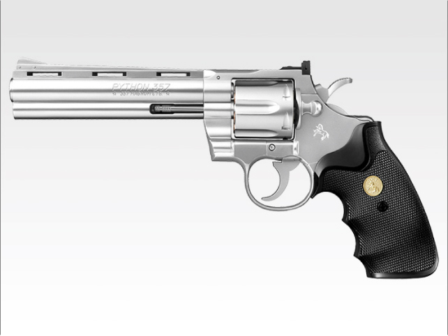 コルトパイソン.357マグナム 6インチ ステンレス
