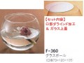 レオグラスボールF-360（口部グラインド加工＆ガラス蓋）セット