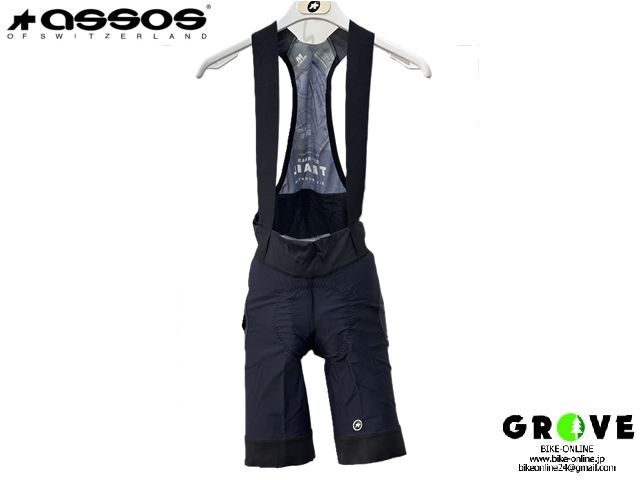 assos アソス  [ TRAIL LINER BIB SHORTS]  Mサイズ / ブラック【 GROVE青葉台 】