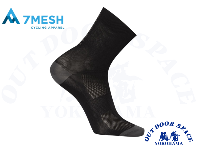 7MESH セブンメッシュ [ WORD SOCKS ] BLACK 【風魔横浜】