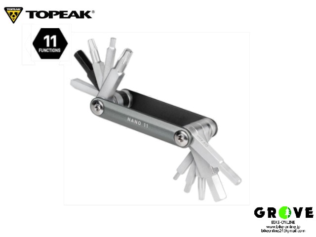 TOPEAK トピーク ［ NANO11  ナノ11 ］コンパクト ツール11 【 GROVE鎌倉 】